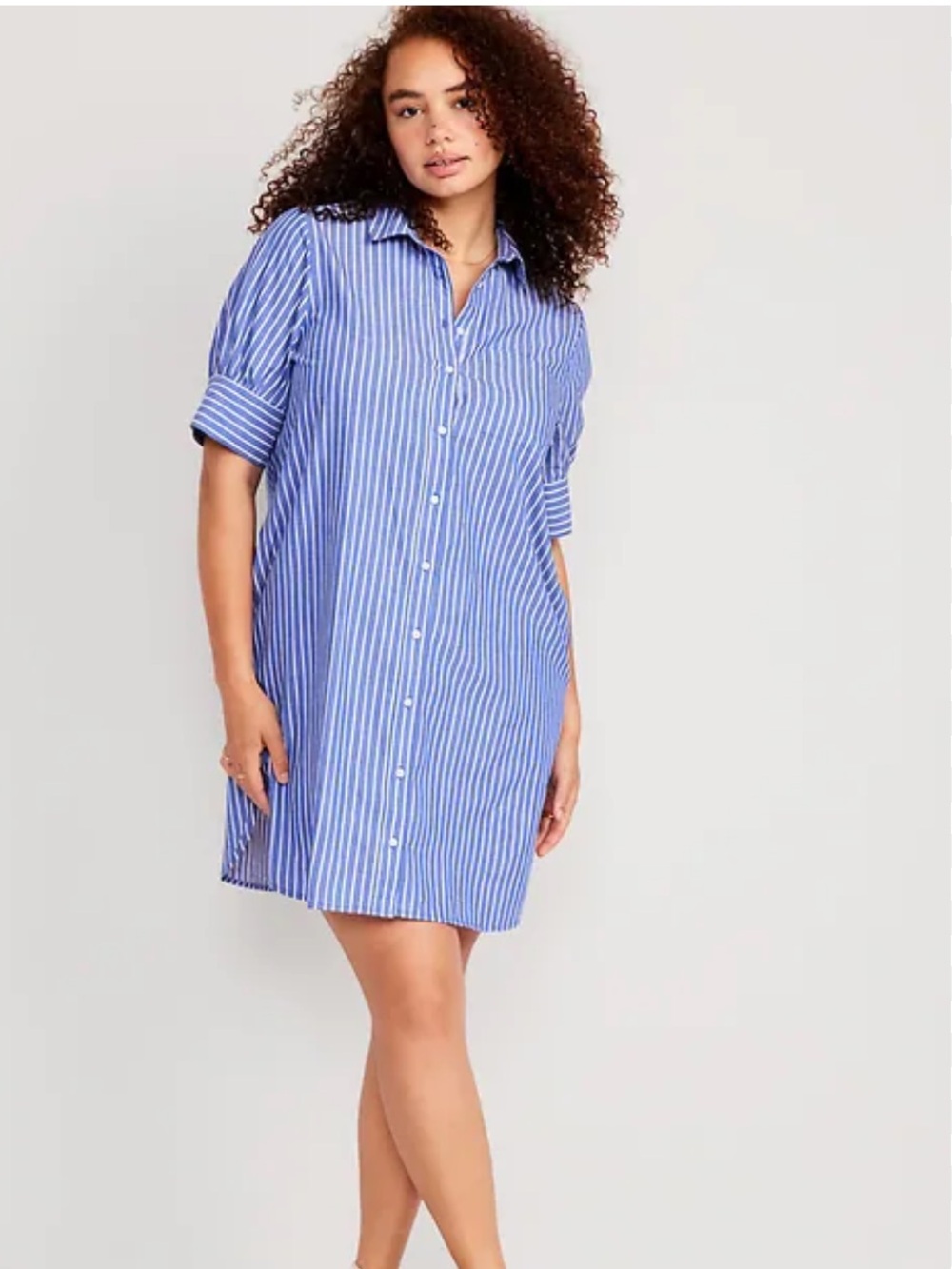 OLD NAVY STRIPPED BUTTON SHIRT DRESS